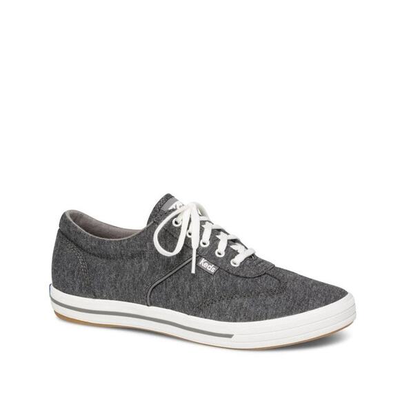 Keds Courty Gray Lace Up Sneakers Size 8 - Picture 1 of 5